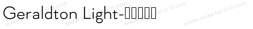Geraldton Light字体转换